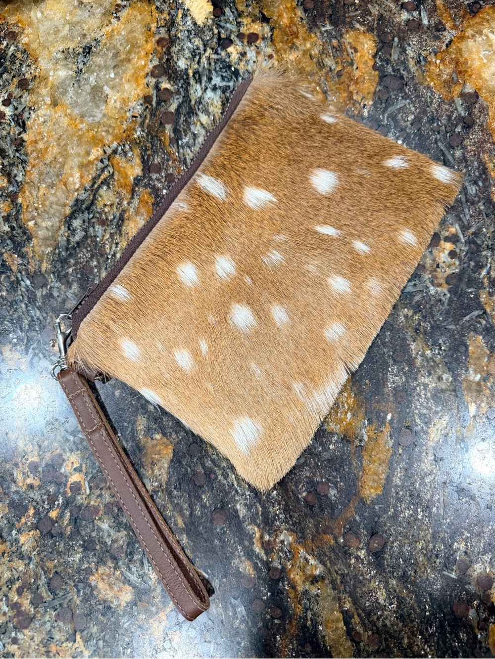 Axis Hide Wristlet Clutch